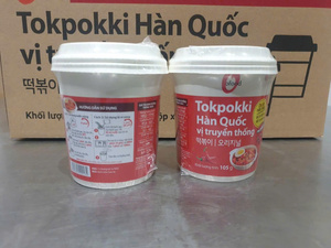 Tokpokki coréen traditionnel 105g - Marque O'Food, gâteau de riz instantané en gobelet, haute qualité, prix de gros, saveur de la nourriture de rue coréenne - Product Image 5