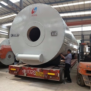 Ruang pembakaran bergelombang industri 500-6000kg/jam minyak Gas api Diesel bertenaga Horizontal tabung api ketel minyak termal - Product Image 4
