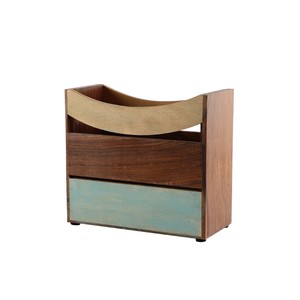 Revistero de Madera de Cedro Hecho a Mano con Motivos Coloridos - Venta al por Mayor - Product Image 2