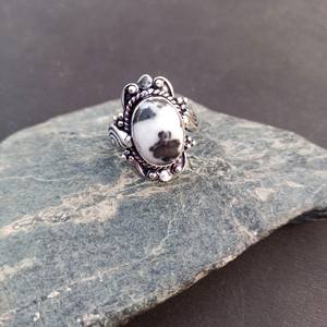 Natural Buffalo Jasper <b>Ring</b> 925 Sterling Silver Handmade Jewelry Gift For Women Birthday Unique Luxury Design - Product Image 2