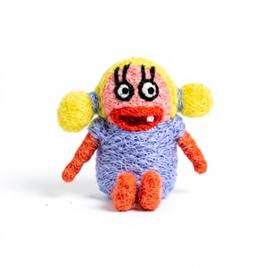 Poupées animales traditionnelles en tricot, faites à la main, en laine écologique, taille personnalisée, petite décoration murale de Noël pour l'intérieur - Product Image 2