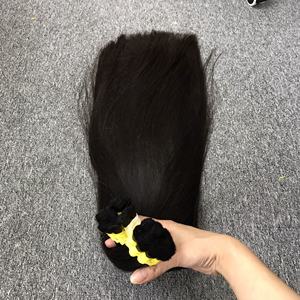 Mejor calidad Jet Black Color VIP Cabello a granel Cabello humano Natural liso para mujeres negras de Vietnam - Product Image 2