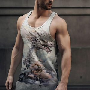 Atest Designs Men Sublimation Tank Top High Quality Breathable Quick Dry Eco-Friendly 100% Polyester Customizable Comfortable - Product Image 5