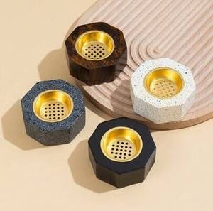 Porte-encens en métal et céramique, artisanal, écologique, religieux, de qualité supérieure, brûleur de Bakhoor, cadeau festif pour le Ramadan et l'Aïd - Product Image 5