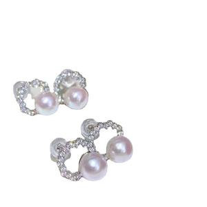 Pendientes de Perlas de Agua Dulce con Incrustaciones de Hao Shi, Accesorios de Joyería de Moda Populares - Product Image 5