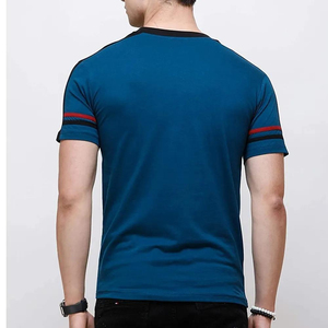 เสื้อยืดคอกลมโอเวอร์ไซส์ผู้ชายขายส่ง ผ้าเจอร์ซีย์คอตตอน 100% สกรีนโลโก้ได้ ระบายอากาศดี กันยับ เป็นมิตรกับสิ่งแวดล้อม แห้งเร็ว สีพื้น - Product Image 4
