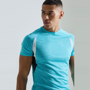 Ropa Deportiva Personalizada al por Mayor, Ropa de Running Elástica y Ajustada para Hombre, Camisetas de Gimnasio para Hombre Cómodas y de Venta Caliente - Product Image 4