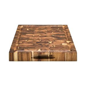 Planche à découper classique en bois d'acacia, faite à la main, durable, forme rectangulaire, épaisseur 1,2 cm, passe au lave-vaisselle, pour usage domestique et en restaurant - Product Image 6