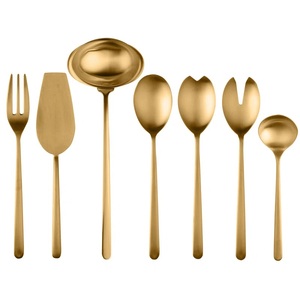 Servidores de Ensalada de Acero Inoxidable Premium con Diseño de Ramita, Cuchara y Tenedor de Metal con Textura Orgánica, Juego de Servidores Artesanales - Product Image 5