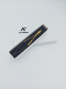 Tijeras para Cejas con Punta Afilada de Acero Inoxidable Sólido, Color Dorado Plasma, para Manicura Rusa, Maquillaje y Cutículas - Product Image 3