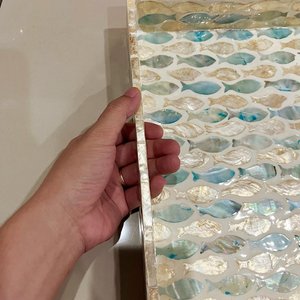 Resin Inlay Customizable Multi Color Handmade Durable Classic Style Rectangle Decorative Serving Tray <b>Platter</b> Home Decor - Product Image 2