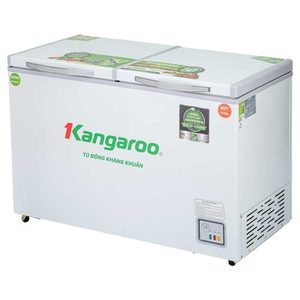 ตู้แช่แข็งแบบฝาทึบ 2 ช่อง Kangaroo ขนาด 200L-500L ประตูคู่ ระบบละลายน้ำแข็งด้วยมือ ภาษาอังกฤษ ผลิตในเวียดนาม - Product Image 4