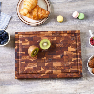 Bloque de Madera de Acacia Grande para Carnicería: Serie Heritage Grain |   La Máquina Indestructible para Estudios Culinarios de Alto Rendimiento - Product Image 2