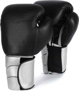 Guantes de combate mixto de cuero con soporte para muñeca, color negro, precio mayorista económico, OEM personalizado - Product Image 3