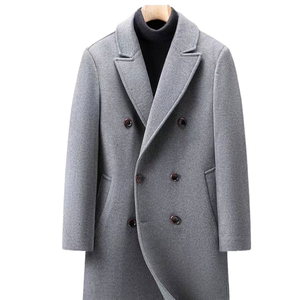 Manteau Trench Élégant en Mélange de Laine pour Homme – Veste d'Hiver Chaude et Longue pour l'Automne – Style Urbain Décontracté et Habillé – Vente en Gros - Product Image 5