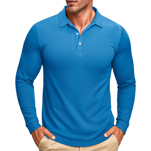 Camisas de Lona de Manga Larga para Hombre, de Poliéster/Algodón, Ecológicas, Ligeras, Informales, Precios Competitivos al por Mayor - Product Image 1