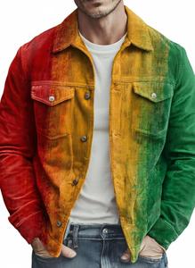 แจ็คเก็ตยีนส์ผู้ชายคุณภาพสูง ปักโลโก้ได้ สไตล์สตรีทแฟชั่น หลากสี สำหรับทุกฤดู - Product Image 6