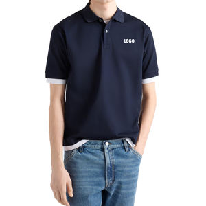 Camisa de Algodón de Lujo para Hombre, de Última Tendencia, OEM, Marca Privada, Transpirable, Corte Holgado, Contemporánea, Manga Corta, Secado Rápido, Personalizada - Product Image 4