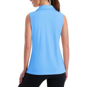 Polo de golf élégant pour femmes, sans manches, haut de sport flexible à 4 directions - Product Image 2