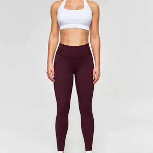 Leggings 100% algodón para mujer, pantalones de entrenamiento informales, suaves, elásticos y de longitud completa - Product Image 6