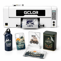 Nouvelle imprimante UV DTF entièrement automatique GCOLOR 40 cm A3, machine d'impression numérique d'étiquettes en cristal, vernis pour bouteilles, coques de téléphone, métal