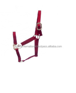 Licou de style anglais de haute qualité pour chevaux PVC coloré avec nylon et cuir idéal pour la selle anglaise - Product Image 4