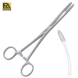 Pinzas de Gross Maier Curvas con Trinquete para Sujeción de Instrumentos Quirúrgicos para Uso en Quirófano - Product Image 1