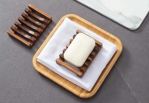 Modern Natural Wooden <b>Soap</b> <b>Dish</b> Saver Tray Self Draining Bar <b>Soap</b> Holder Box for Hotel Bathroom Kitchen Sink Accessories Bulk - Product Image 3