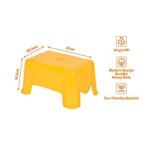 Heavy Duty Plastic <b>Step</b> Stool with Carry Hole Stackable Bathroom Shower Bench Durable Low Rectangular Stool Kids Footrest Chair - Product Image 2