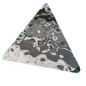 Espejo de placa de acero inoxidable decorativo con ondulación de agua personalizada 304 316L proporcionado GB Construction 300 Series <span class=keywords><strong>102</strong></span> - Product Image 6