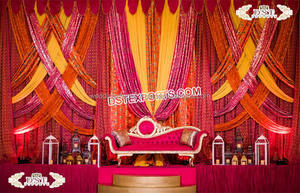 Shimmery <b>Stage</b> Backdrop for Wedding Events New Design Sequin Wedding Backdrop Curtain Wedding Reception Glittering Backdrop - Product Image 4