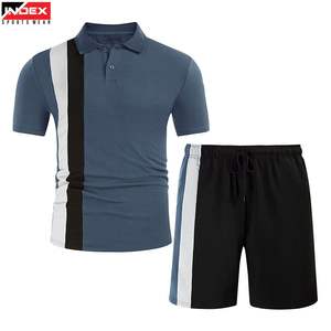 Conjunto Clásico de Camiseta Polo y Pantalones Cortos para Hombre, Ropa Deportiva Informal, Transpirable, para Gimnasio, Entrenamiento y Running - Product Image 1