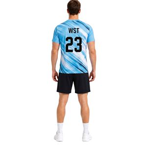 Uniforme de Voleibol Azul Claro Active Flow, Ligero, de Secado Rápido, Poliéster, Transpirable, para Competencia Deportiva - Product Image 2