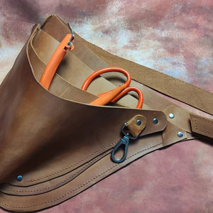 Cinturón de herramientas de floristería de cuero OEM de alta calidad, organizador de jardinería resistente, ajustable, con múltiples bolsillos, logotipo personalizado, calidad premium. - Product Image 3