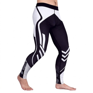 Leggings de compression pour hommes à design personnalisé, impression par sublimation, haute élasticité, qualité supérieure, longueur intégrale - Product Image 5