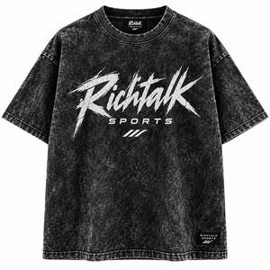 Impression DTG, personnalisez votre design, photos, t-shirt pour homme à manches courtes, été, style vintage lavé, style hip hop, 100% coton - Product Image 1