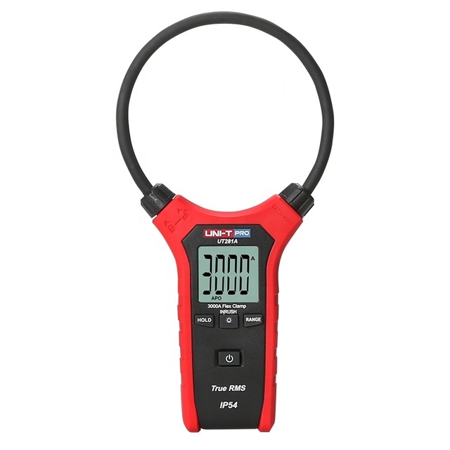 UT281A IP54 Digital Clamp Meter Proof True Rms AC Digital Tester Flexible 3000A Manual Range