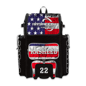 Mochila de Béisbol con Diseño Personalizado de la Bandera Americana, con Soporte para Bate, Bolsa Deportiva para Jugadores, Equipo de Calidad Personalizada - Product Image 1