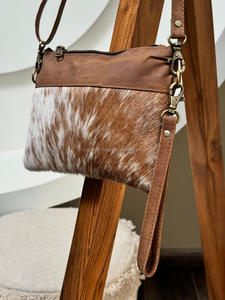 Cheveux sur la peau fourrure sac à main en cuir de vachette sac à bandoulière sac à main femmes élégant à la mode luxe sac à provisions élégant sac en fourrure de vachette - Product Image 2