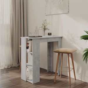Mesa de bar de madera de ingeniería color gris hormigón 40.2 in X 19.7 in X 40.7 in 40.2 in X 19.7 in X 40.7 in - Product Image 1
