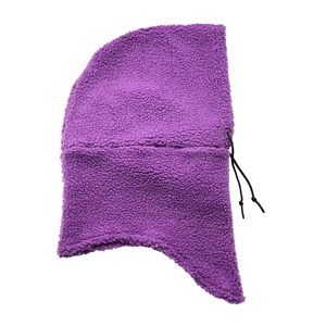 MANTIC ENTERPRISES Unisex <b>Purple</b> Plush Balaclava Adjustable Hooded Neck Warmer Outdoor Full Face Cover Adult Soft Fleece - Product Image 2