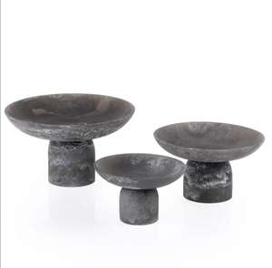 Bol décoratif en résine de couleur personnalisée avec pied, pour servir des dattes, des bonbons et des desserts, cadeaux de Ramadan et d'Aïd, décoration de table - Product Image 5