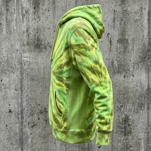 Sweat à capuche polaire pour homme en polyester/coton délavé à l'acide, avec logo personnalisé, design uni, respirant, épaules tombantes, grandes tailles, automne - Product Image 4