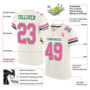 Camiseta de Rugby Personalizada con Nombre y Número, Color Clásico, Cuello en V, Manga Corta, Uniformes de Equipo, Deporte, Uso Diario, Moda Casual - Product Image 2