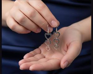 Pendientes de Plata de Ley 925 para Mujer |   Elegante Joyería de Plata |   Proveedor de Pendientes de Plata 925 al por Mayor - Product Image 3