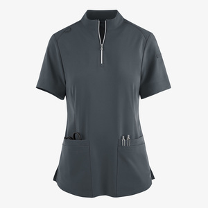 Chemises de travail médicales personnalisées pour hôpitaux, en tricot respirant, à manches courtes - Product Image 6