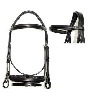 บังเหียนม้าหนังแท้คุณภาพพรีเมียม ย้อมสีแบบดรัมได้ พร้อมสายรัดจมูกบุหนังนุ่ม / อุปกรณ์สำหรับม้า - Product Image 4