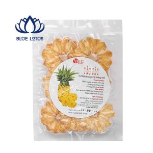 BEST SELLER Blue Lotus - Anneaux d'ananas séchés biologiques et durables, tranches sucrées et acidulées, 100% naturelles, en vrac, prêtes à consommer - Product Image 1