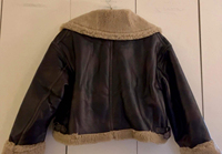 Veste en cuir PU, fausse fourrure, col rabattable, fermeture éclair, imperméable, réversible, chauffante, streetwear d'hiver, mode unisexe