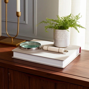 Loupe de lecture en métal au design moderne, outil de lecture, décoration de bureau pour la maison, le bureau, la salle d'étude et présentoir de table à prix avantageux - Product Image 5